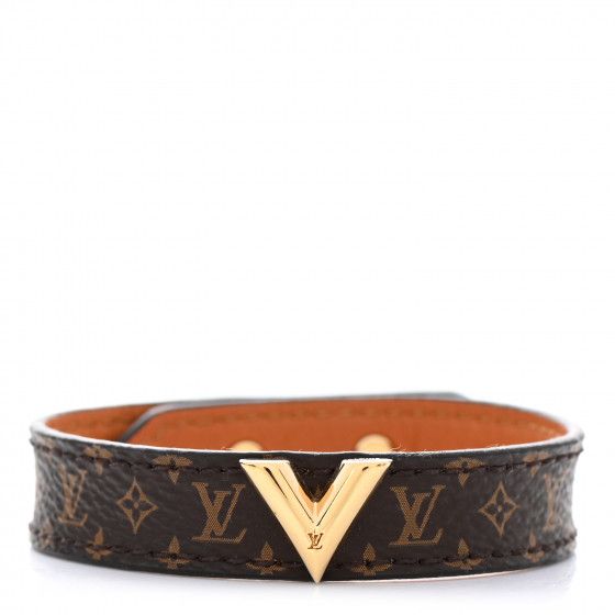 LOUIS VUITTON Monogram Essential V Bracelet 17 | FASHIONPHILE | Fashionphile
