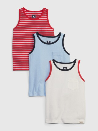 Toddler 100% Organic Cotton Mix and Match Tank Top (3-Pack) | Gap (US)