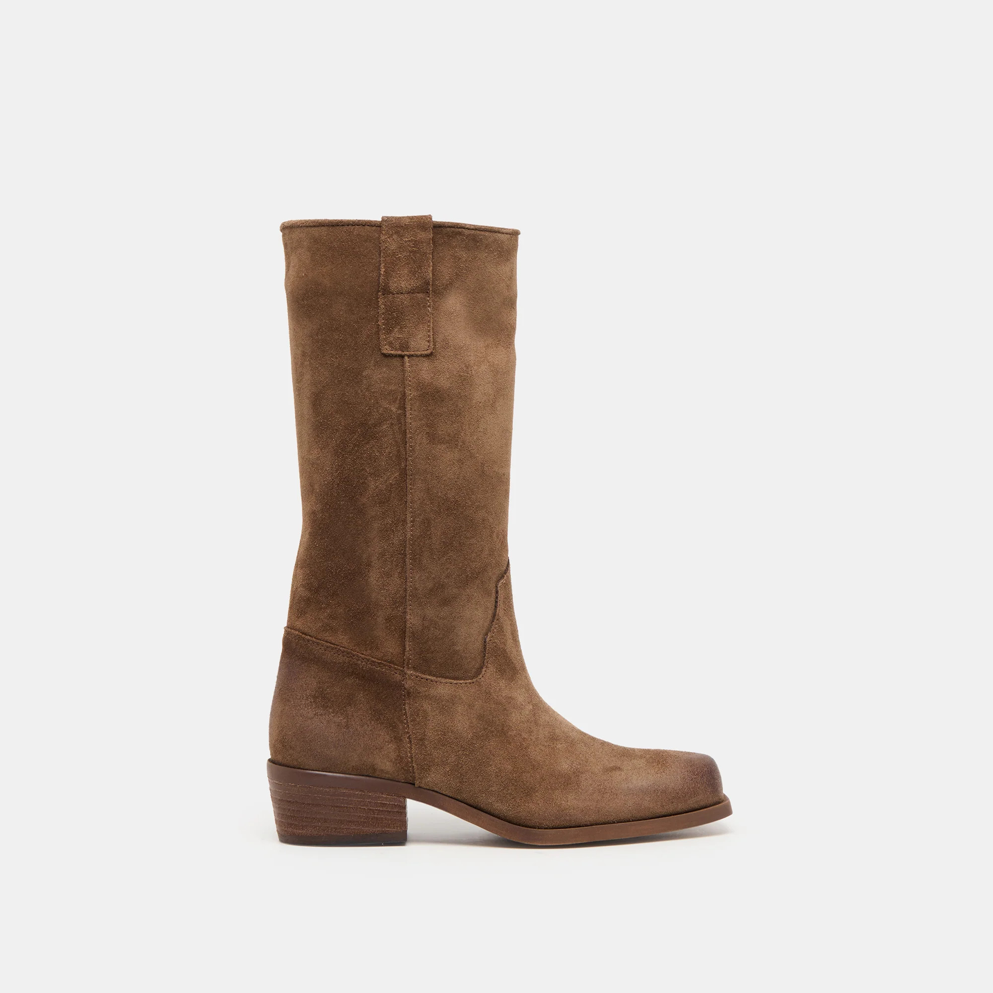 Romie Boots Chocolate Suede | DolceVita.com
