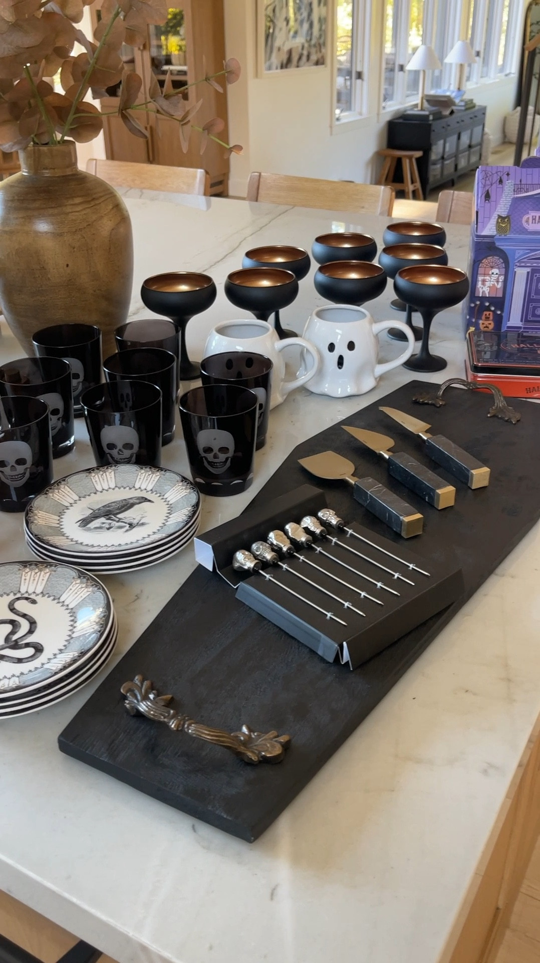 HALLOWEEN \ new festive October entertaining arrivals 🖤💀👻

Party
Drink
Kitchen decor 
Fall 

#LTKHome #LTKHalloween #LTKVideo