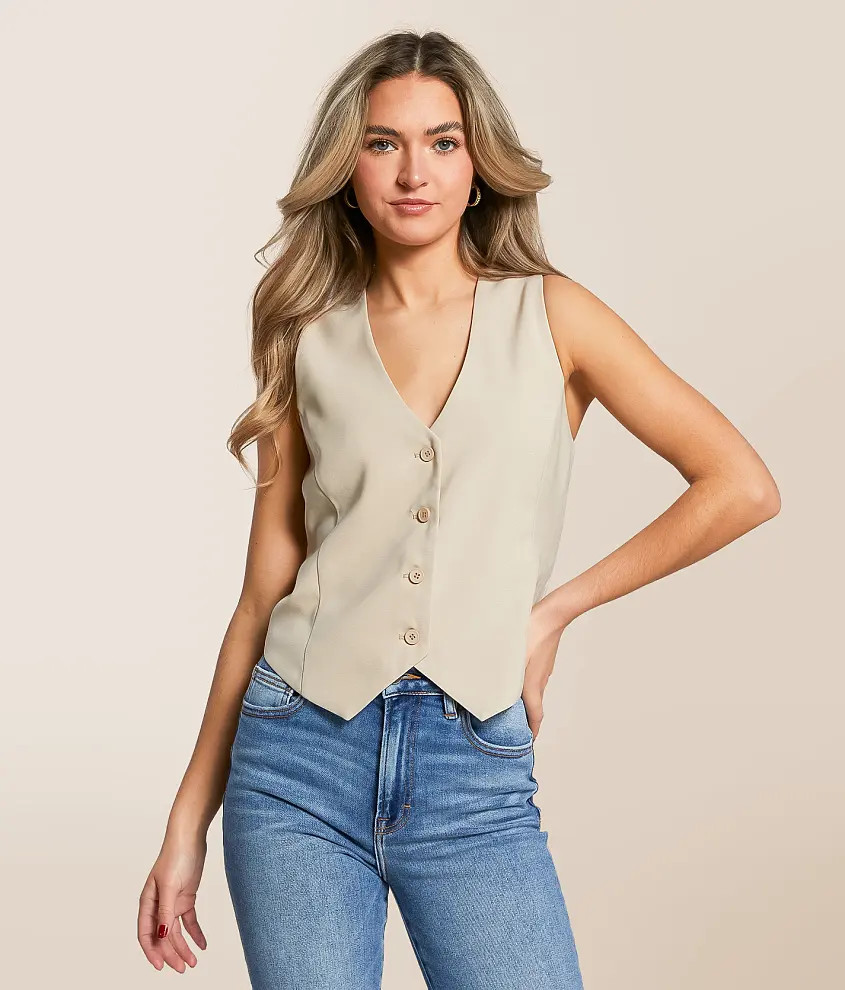 Button-Up Vest | Buckle