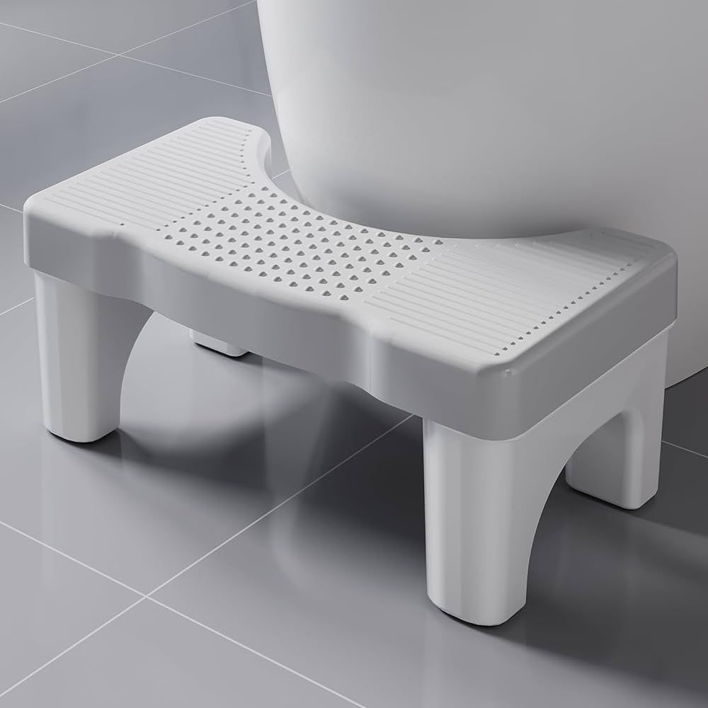 Toilet Stool Poop Stool for Squatting Posture, Portable Plastic Potty Stool for Adults, Toilet Po... | Amazon (US)
