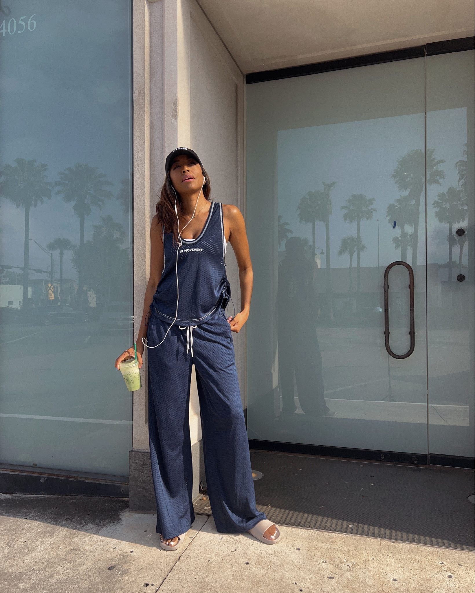 I sized up in both pieces. Wearing a medium in the pants for length and a slouchier look. Wearing a medium in the tank. 

#LTKOver40 #LTKActive #LTKFindsUnder100