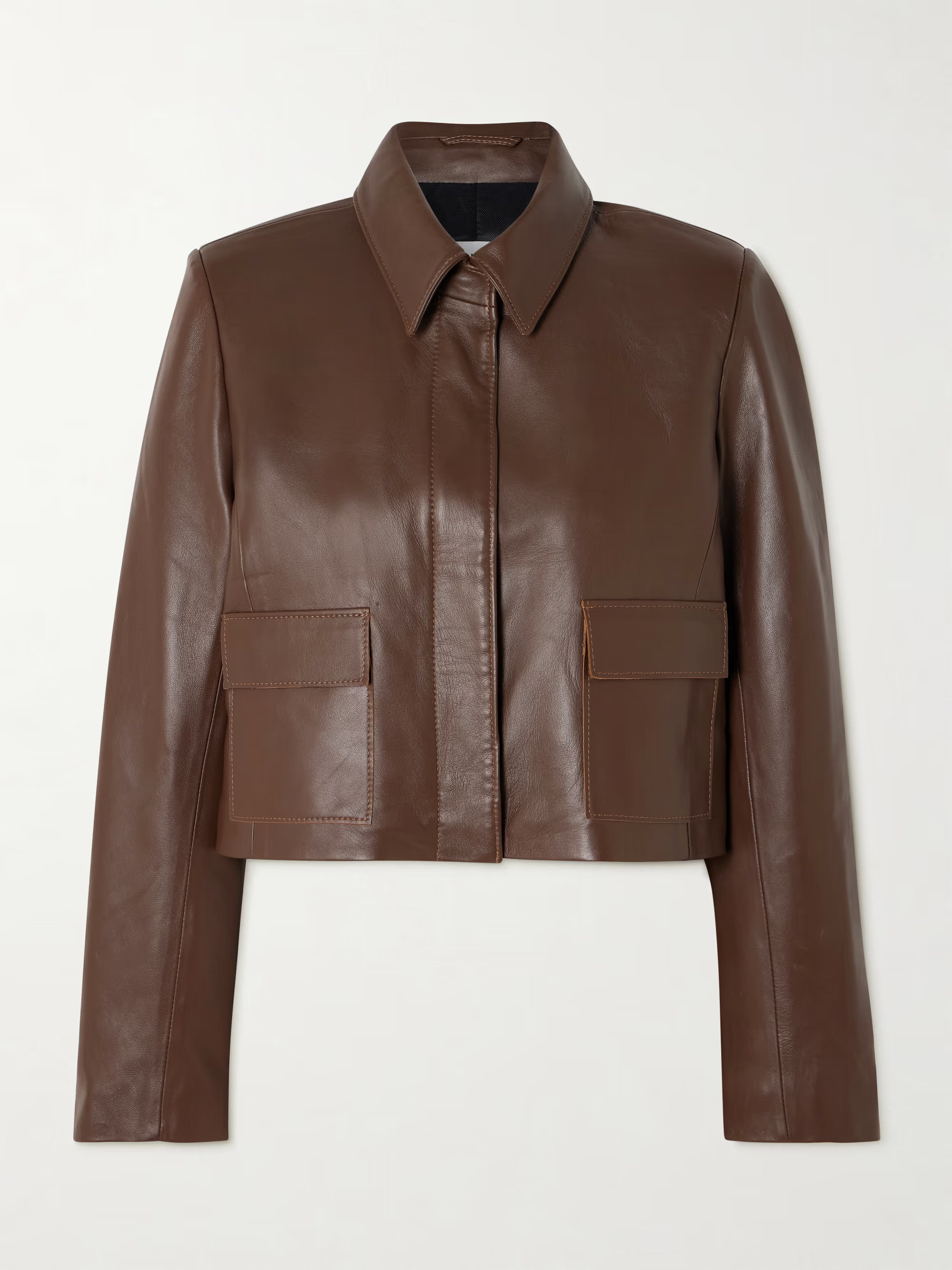 Bleeker cropped paneled leather jacket | NET-A-PORTER (UK & EU)