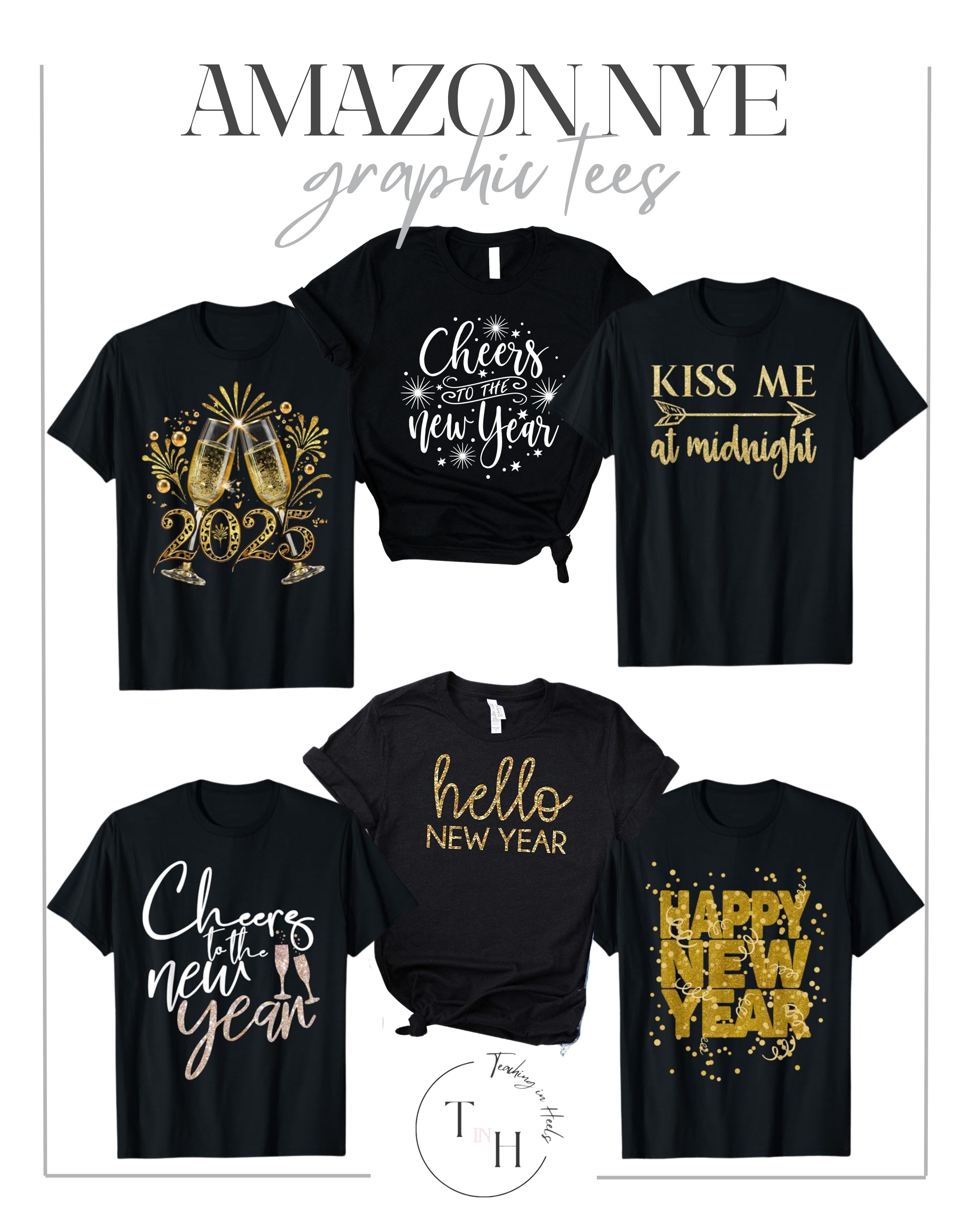 Amazon New Years Graphic Tees

Affordable denim 
Winter loungewear
Winter activewear
Winter scarves
Winter Sunglasses
Winter slippers
Leather Purse
Gold Earrings
Winter Accessories
Winter mini dress
Ballet flats
Winter OOTD
Casual winter OOTD
Winter boots
Lounge sets
Winter denim

#LTKStyleTip #LTKSeasonal #LTKHoliday