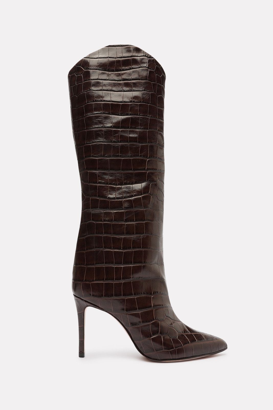 SCHUTZ Maryana Crocodile-Embossed Leather Boot | EVEREVE | Evereve