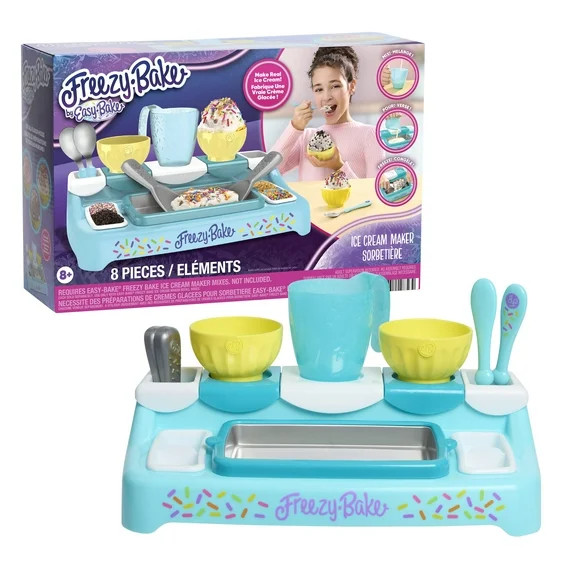 Easy Bake Freezy Bake Ice Cream Maker Toy, Plastic Kitchen Playset for Kids Ages 8 and up | Walmart (US)