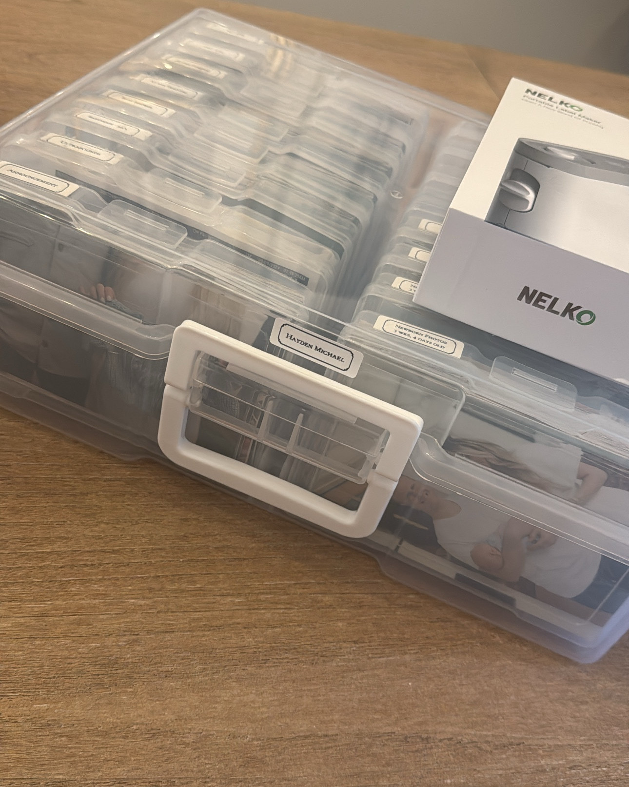 Hayden’s First Year in Photos 📸
At the end of every month I print his photos to add to the box. This label maker connects to your phone and is so easy to design your labels!

Baby’s first year memory box | photo box | keepsake | picture organization | parent hack | mom | baby tips 

#LTKFamily #LTKBump #LTKBaby