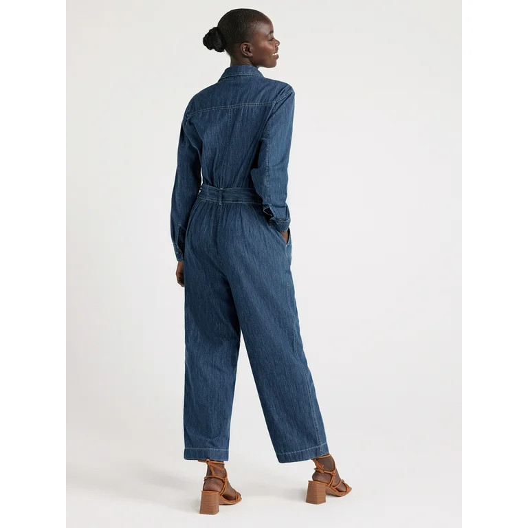 Free Assembly Women's Utility Jumpsuit, 27” Inseam, Sizes XS-XXXL | Walmart (US)
