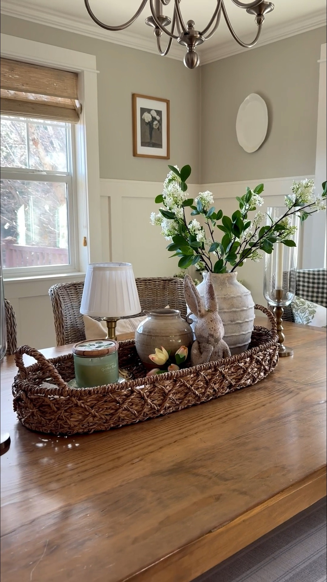 
There is something so special about a spring centerpiece that just makes your whole home feel alive 🌸🐰 I took the viral basket everyone is talking about, added the most charming whimsical bunny, and layered in beautiful green and white spring stems for that fresh, airy feel. Simple, intentional and so pretty. But here's what I really want you to take away — your home should be a reflection of the joy you want to live in every single day. Decor isn't just decoration, it's the glimmer you create in your everyday life. Style your space in a way that makes your heart happy every time you walk through the door. Linked in bio! #SpringHome #BunnyDecor #ViralBasket #SpringCenterpiece #DiningTableDecor

#LTKSpringSale #LTKHome #LTKSeasonal