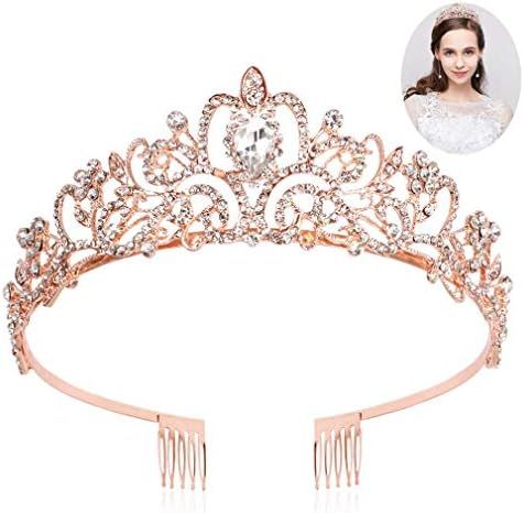 Tiaras Crown, KICOSY Crystal AB Rhinestones Tiaras and Crowns for Women Princess Tiara for Women the | Amazon (US)