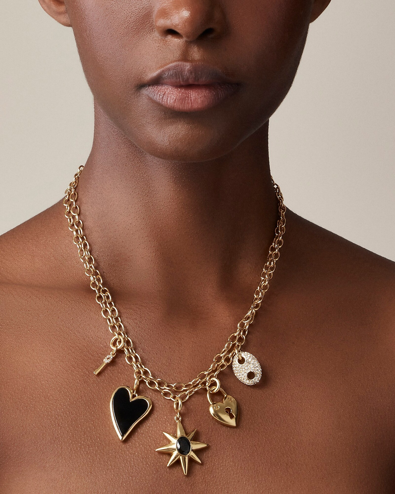 Mixed-charm necklace | J. Crew US