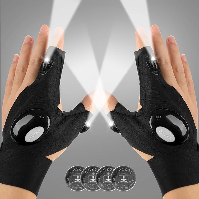 Mylivell Handsfree LED Flashlight Gloves, Fathers Day dad Gifts for Fishing dad, Camping Flashlig... | Amazon (US)