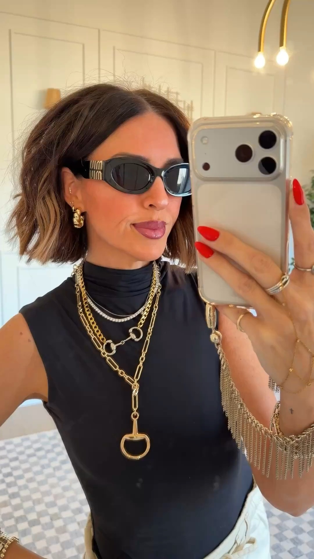 Paper bag shorts - size M
Bodysuit - size S
Necklaces - use code MOLLYANN for 40% off 
Shoes - run tts 



#LTKootd #LTKOver40 #LTKSeasonal