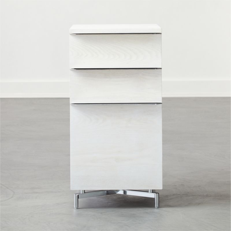 Oracle Bleached Ash Modular File Cabinet | CB2 | CB2