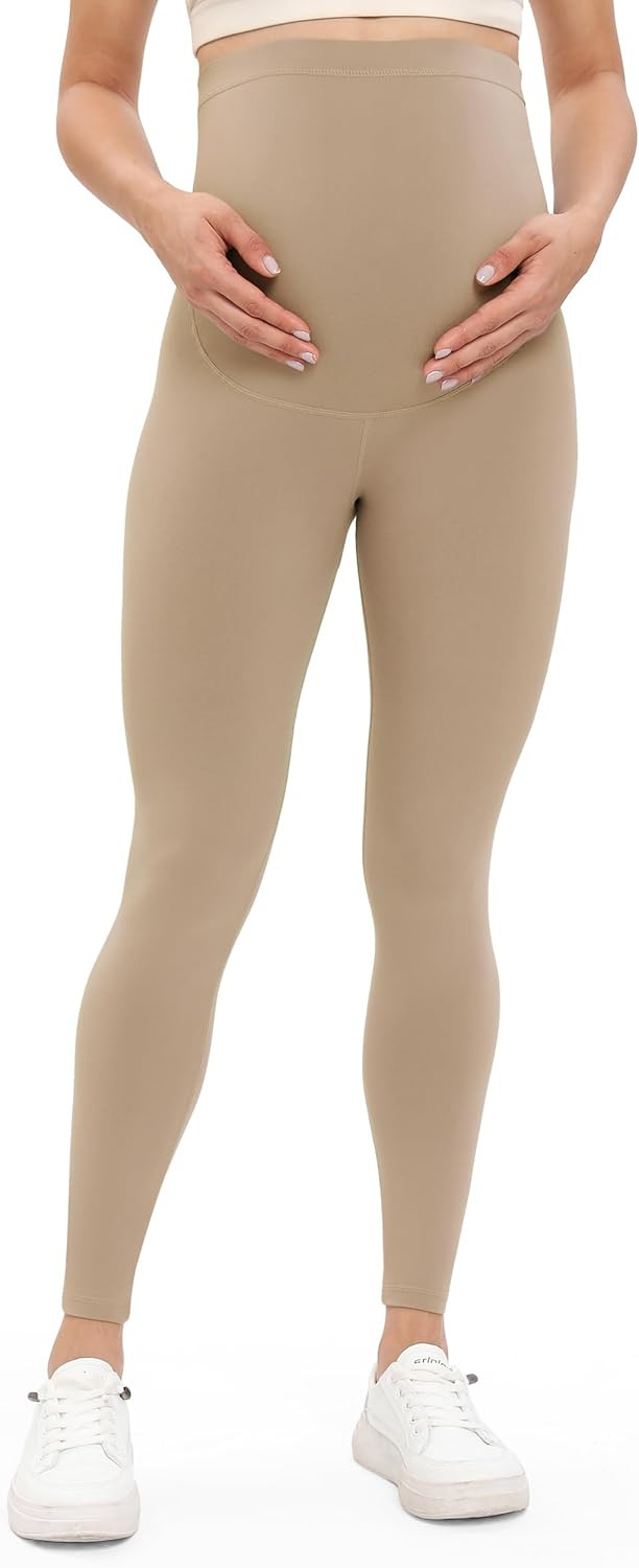 Buttergene Women's Maternity Leggings Over The Belly Maternity Workout Pants Pregnancy Yoga Leggi... | Amazon (US)