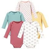 Hudson Baby Unisex Baby Thermal Long Sleeve Bodysuits, Creative Rainbows, 3-6 Months | Amazon (US)