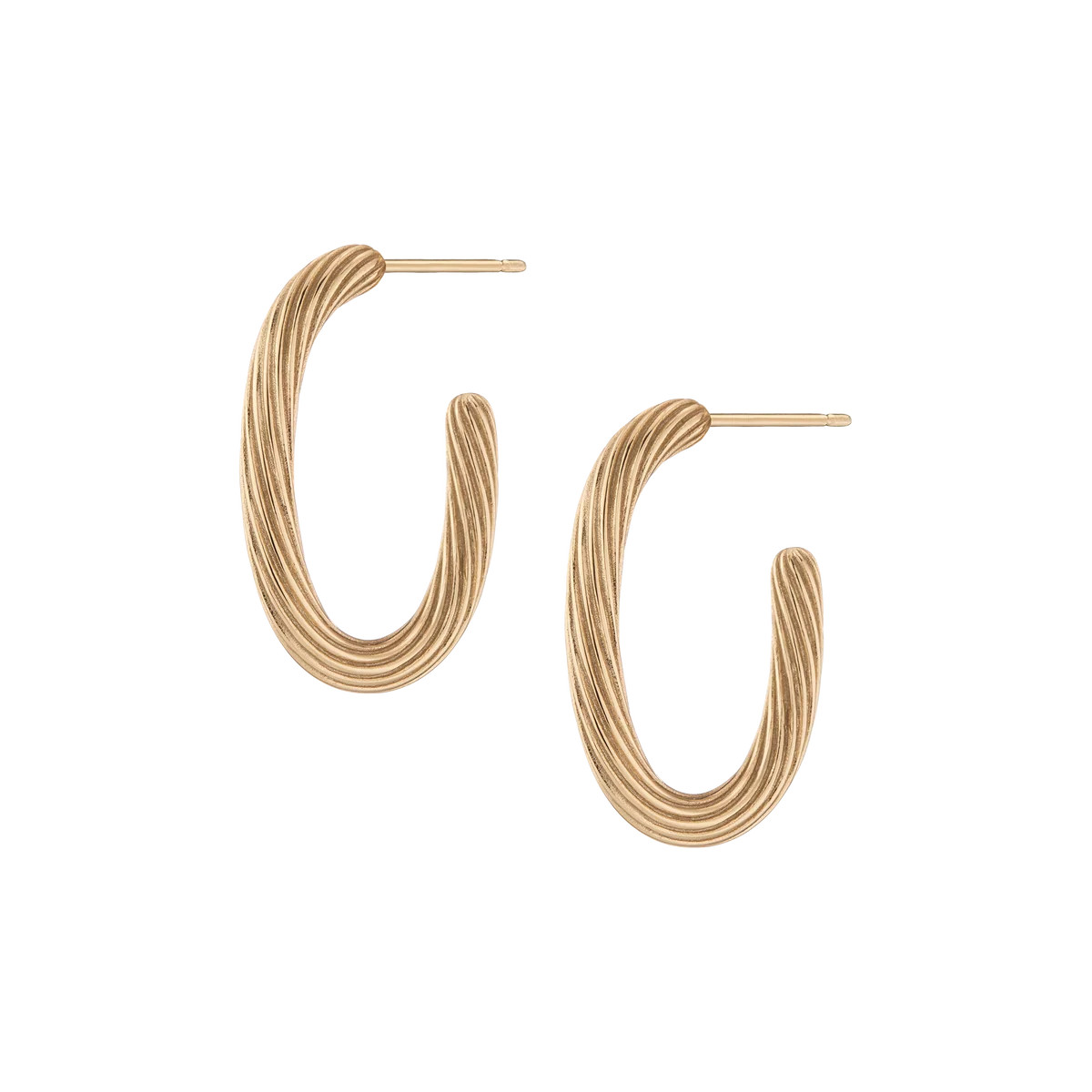 Aurate x Marilyn Monroe: Twisted Rope Hoop Earrings | AUrate New York