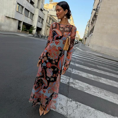 Paisley Aria Mesh Dress | Never Fully Dressed US
