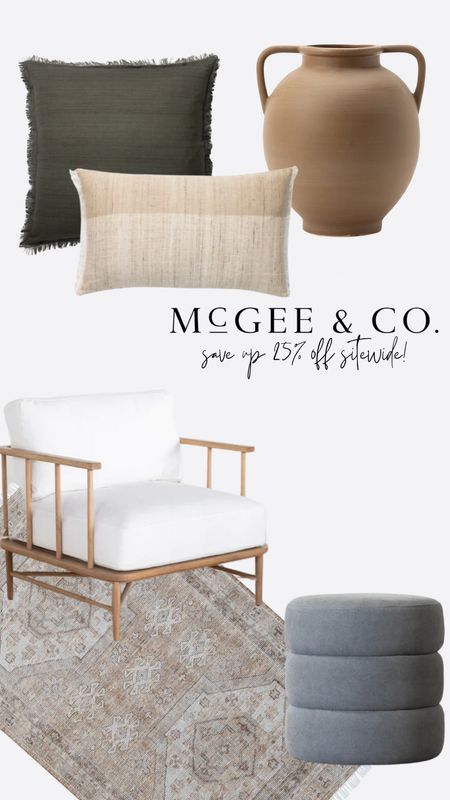 McGee & Co. Presidents' Day sale is here!  Save up to 25% now! 


Mcgee & co, studio McGee, ottoman, chair, vase, rug, vintage rug, pillow covers, ottoman 


#LTKhome #LTKsalealert #LTKSale