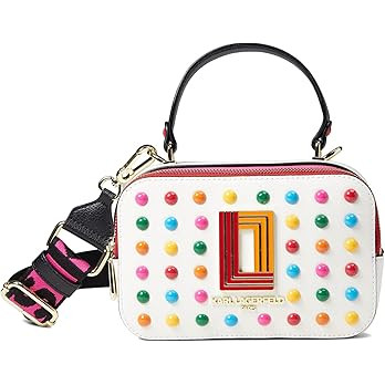 KARL LAGERFELD Women's Simone Studded Camera Crossbody | Amazon (US)