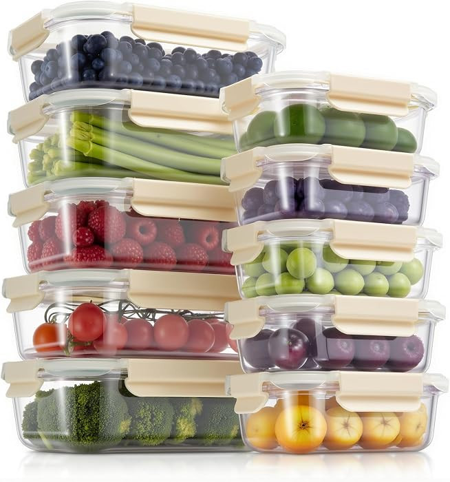 Fenger Brotdosen,Lunchbox Vorratdosen,Glasbeh\u00e4lter mit deckel,Frischhaltedosen, Sp\u00fclmas... | Amazon (DE)