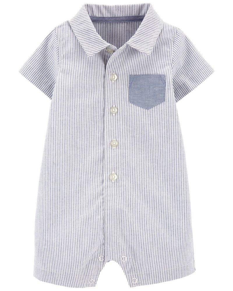 Oxford Striped Romper | Carter's
