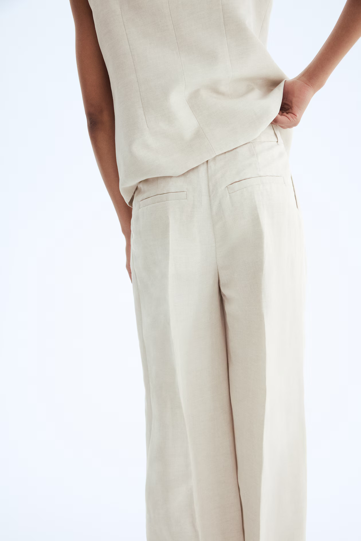 Linen-Blend Dress Pants | H&M (US + CA)