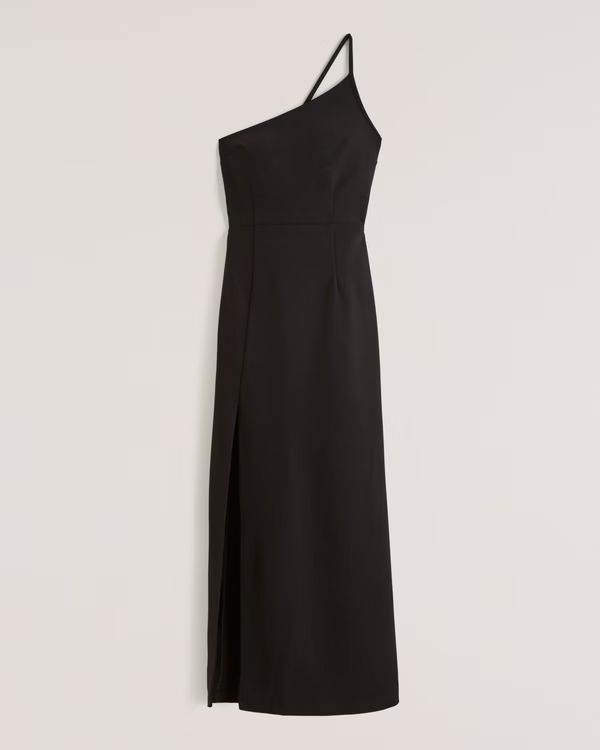 Asymmetrical One-Shoulder Maxi Dress | Abercrombie & Fitch (US)