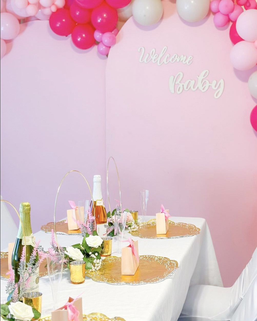 Decorated for my cozy baby’s naming dinner with friends and family. Shop all the items I used to create this beautiful decoration 

#LTKFamily #LTKParties #LTKBaby