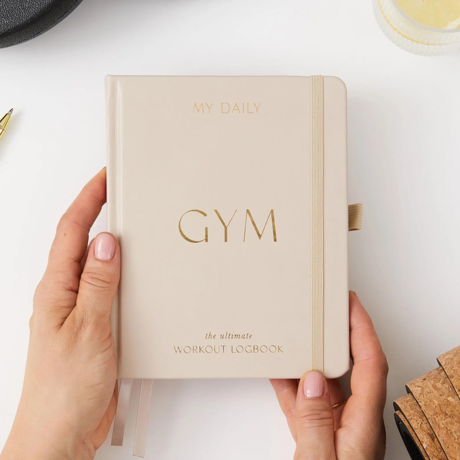 My Daily Gym - Gym Exercise Planner (sand Cream) - Luxury Gift for Her, Gym Planner, Fitness Trac... | Etsy (US)
