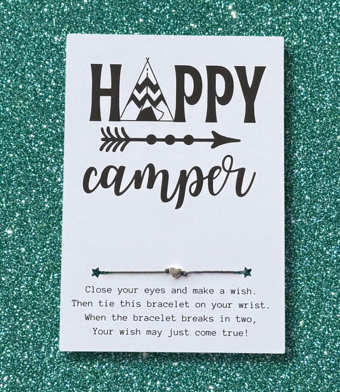 HAPPY Camper, Wish Bracelet, Camp Crew Gift, Summer Camp Gifts, Camp Gift, Summer Camp, Friends W... | Etsy (US)
