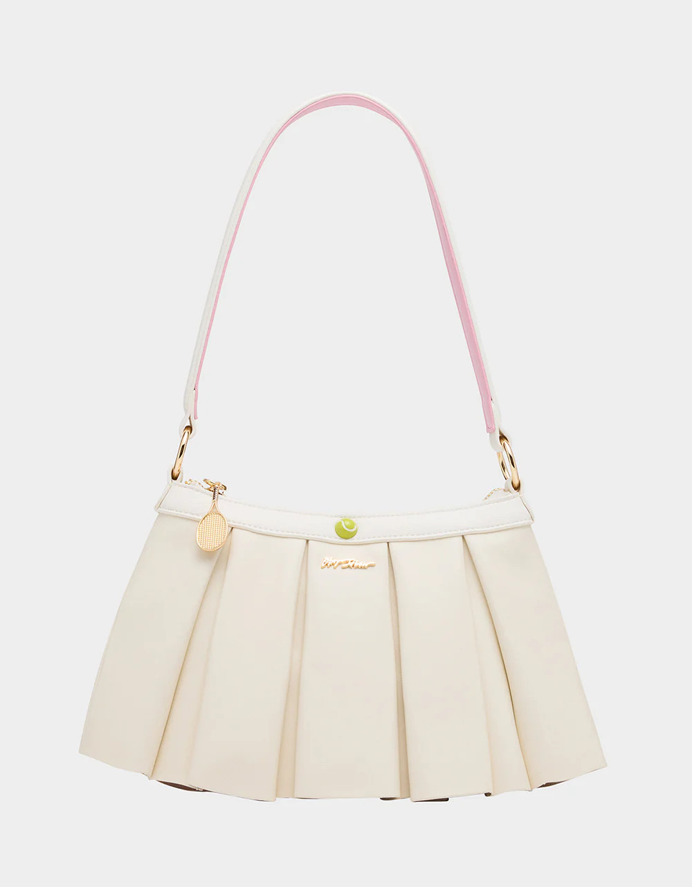 I SEE LONDON, I SEE FRANCE CREAM Women's Kitsch Shoulder Bag Ruffles Handbag | Betsey Johnson