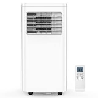 8,000 BTU (5,000 BTU DOE) 115-Volt Quiet 56dB Portable Air Conditioner w/Dehumidifier and Remote up to 350 sq. ft. White | The Home Depot