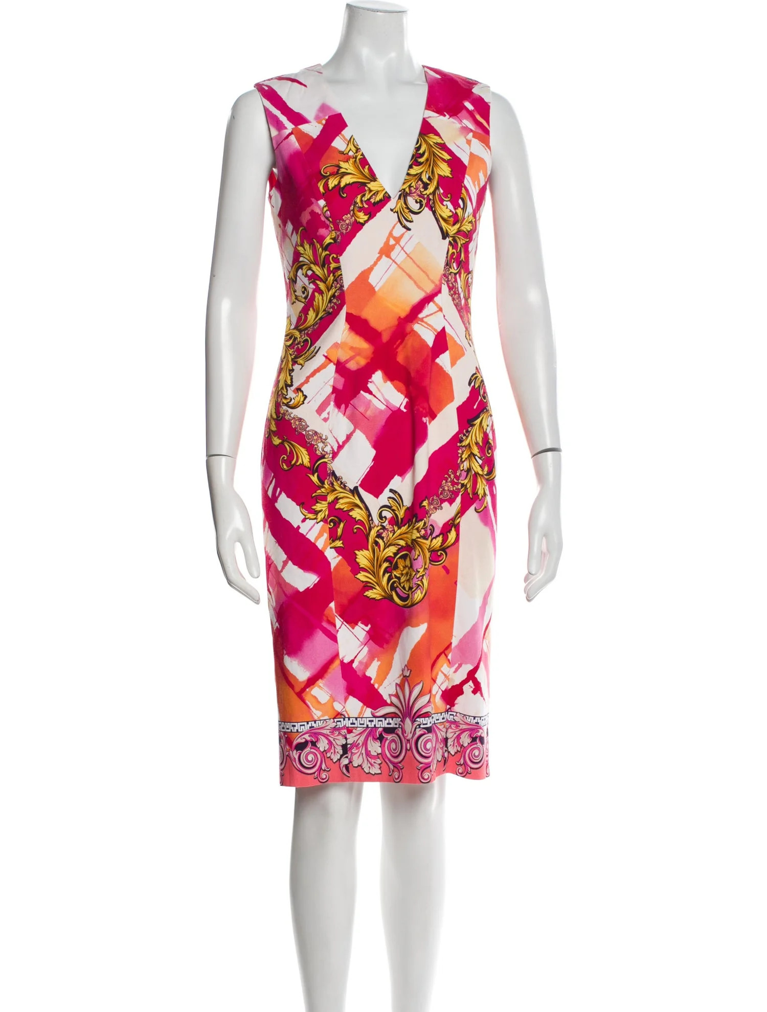 Printed Knee-Length Dress | The RealReal
