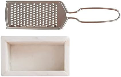Creative Co-Op Marble and Stainless Steel Grater | Amazon (US)
