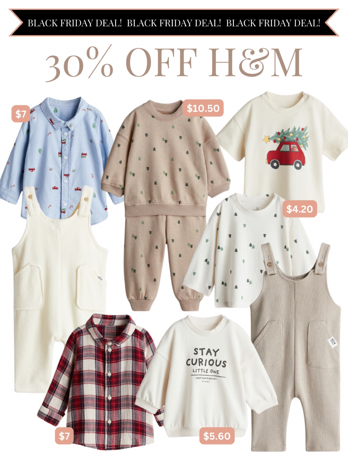 30% off H&M! This is the best sale for kids, in my opinion! Such good prices on cute clothes for kids!

#LTKCyberWeek #LTKBaby #LTKKids