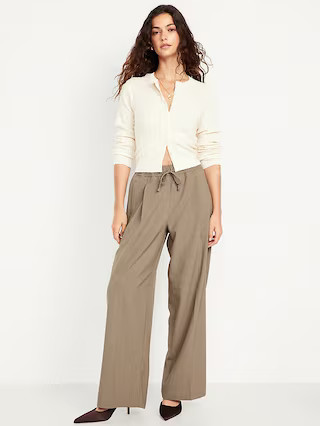 High-Waisted Billie Wide-Leg Trouser | Old Navy (US)