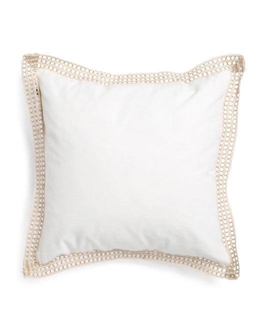 Made In India 20x20 Linen Look Pillow | TJ Maxx