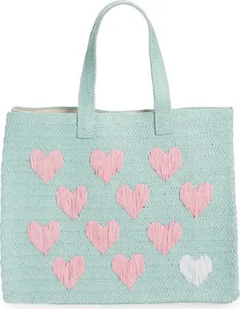btb Los Angeles Be Mine Straw Tote | Nordstrom | Nordstrom