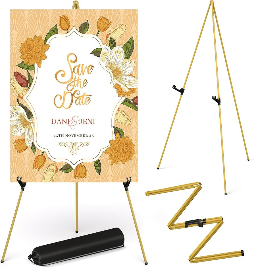 Display Artist Easel Stand - 63" Instant Tripod Collapsible Portable Floor Easel - Easy Folding A... | Amazon (US)