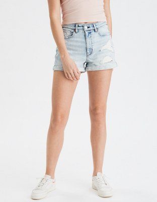 Stretch Denim Mom Shorts | American Eagle Outfitters (US & CA)