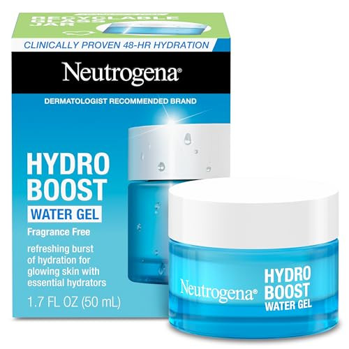 Neutrogena Hydro Boost Water Gel Face Moisturizer with Hyaluronic Acid, 48-Hour Hydration, 1.7 Fl Oz, & Hydro Boost Hydrating Gel Facial Cleanser Trial Size, 0.5 Fl Oz, Skincare Set, 2 Pack | Amazon (US)