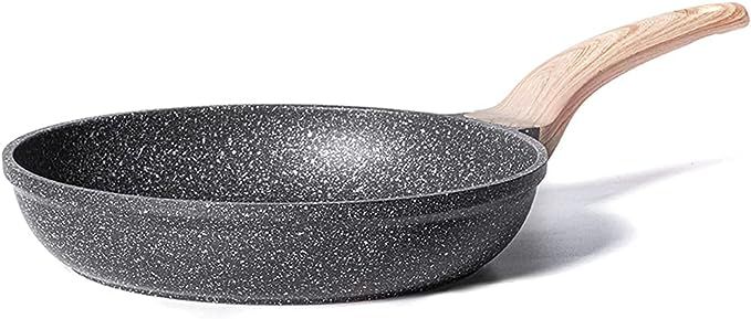 CAROTE Nonstick Frying Pan Skillet,Non Stick Granite Fry Pan Egg Pan Omelet Pans, Stone Cookware ... | Amazon (US)