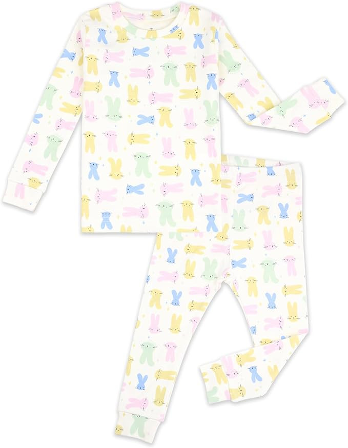 moimoln Sibling Matching 6M-8Y Soft Warm Cotton Modal Character Long Sleeve Snug-Fit Pajama Long ... | Amazon (US)