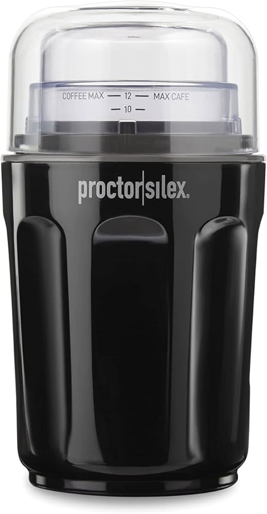 Proctor Silex Sound Shield Electric Coffee Grinder for Quiet Grinding, Stainless Steel Blades, Be... | Amazon (US)