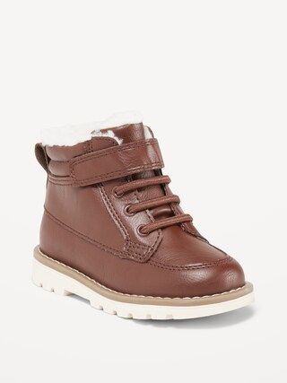 Faux-Leather Ankle Boots for Toddler Boys | Old Navy (US)