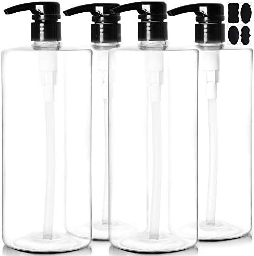 Youngever 4 Pack Pump Bottles for Shampoo 32 Ounce (1 Liter), Empty Shampoo Pump Bottles, Plastic Cy | Amazon (CA)