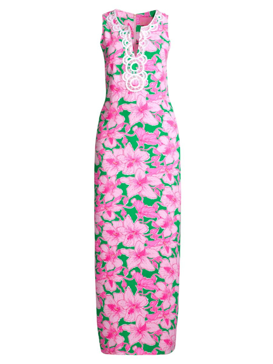 Elliotta Floral Sleeveless Maxi Dress | Saks Fifth Avenue