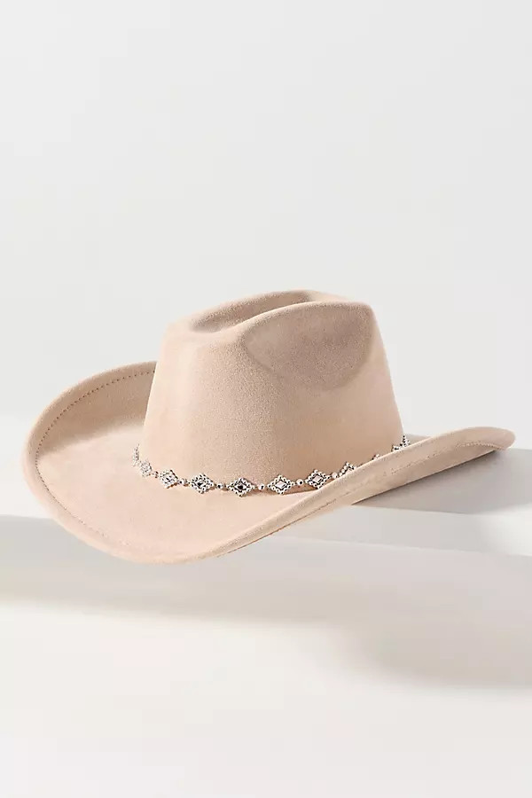 Faux Suede Studded Rancher Hat | Anthropologie (US)